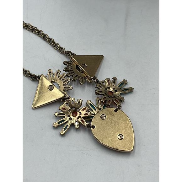 J. Crew Vintage Orange Gray
Pink Blue Statement Rhinestone
Necklace Goldtone - Picture 10 of 12